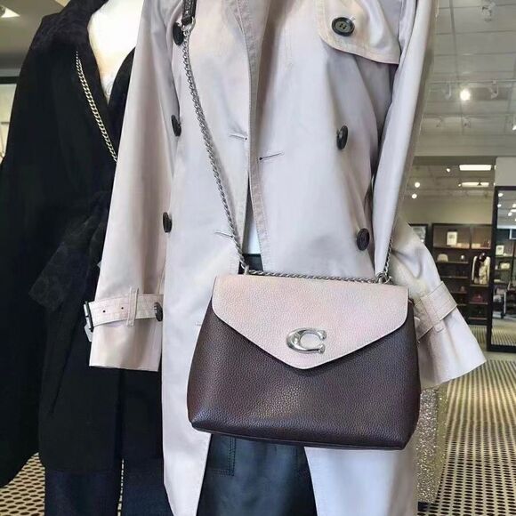 New Coach Leather Shoulder & Crossbody Bag In Colorblock - Picture 14 of 16